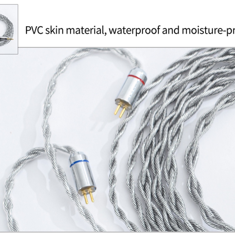 Dây Cáp Tai Nghe 4 Lõi Đồng Mạ Bạc Graphene