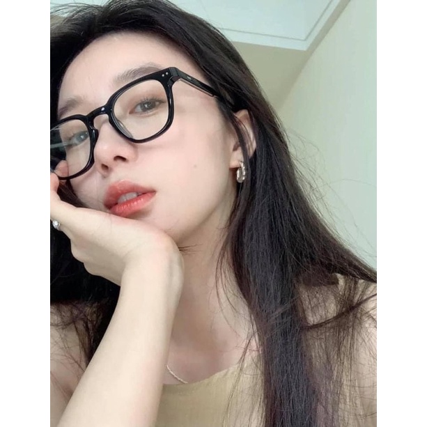 Gọng kính cận oversized nam nữ GDLutto - Hibou Optical tặng kèm hộp và khăn lau kính chuyên dụng