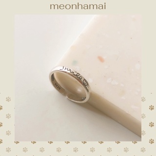 Nhẫn bạc smile ring meonhamai