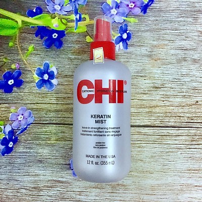 Xịt dưỡng tóc CHI Keratin Mist Leave-in Strengthening Treatment 355ml