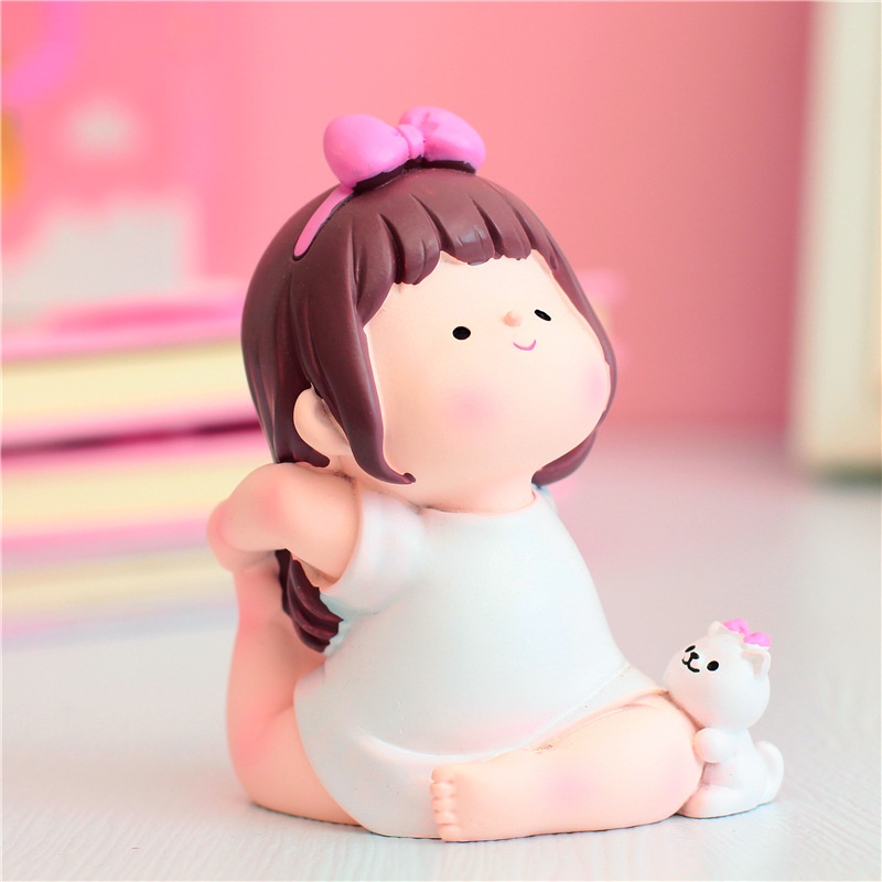 Tượng cô gái Yoga đáng yêu trang trí nhà cửa, ô tô mang lại an nhiên trong cuộc sống 💕FREESHIP 50k💕 - Dear Ladies