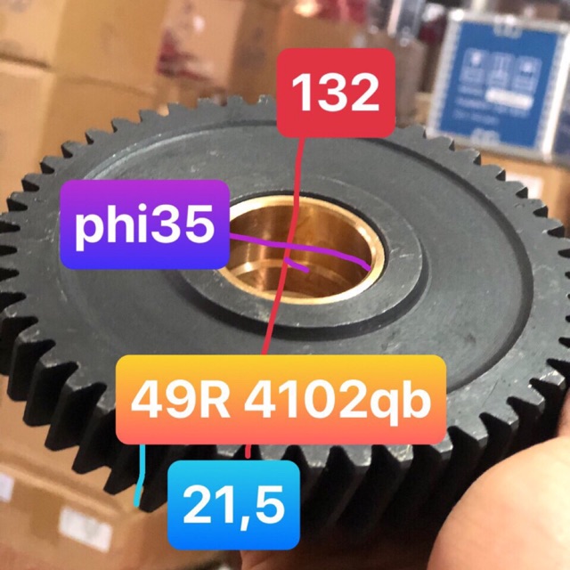 Sản phẩm gia đình làm: bánh răng 49R gian 4102qb