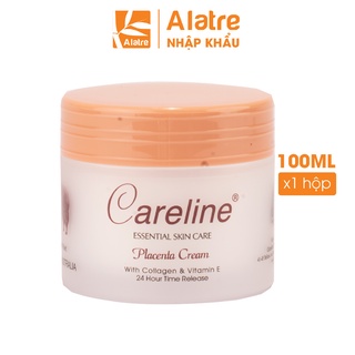 Cl0000002 - kem nhau thai cừu careline placenta cream màu cam úc hộp 100ml chống lão hóa, cấp ẩm, bổ sung collagen