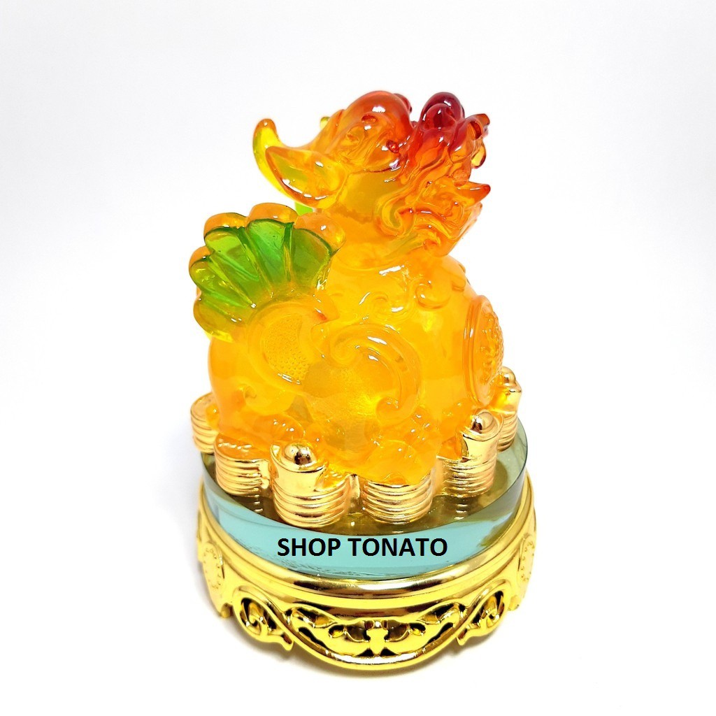 TỲ HƯU ĐẾ THỦY TINH XOAY 0591,0594,0595,0596,0597 CAO 15CM