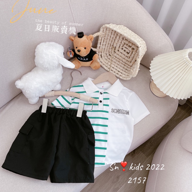 Bộ sọc ngang SCN cho bé trai 10-33kg