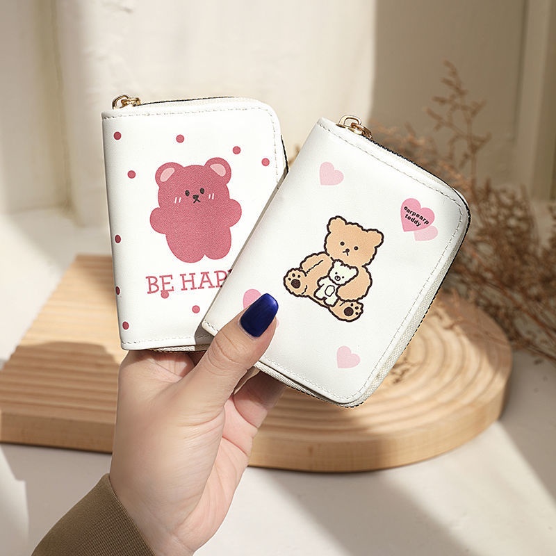 Ví nữ mini nhiều ngăn đựng thẻ 9 ngăn hoạt hình