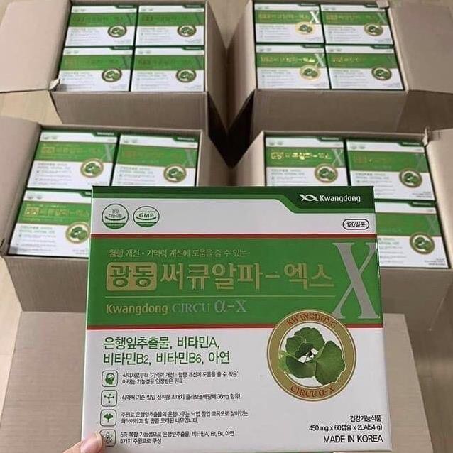 Viên Uống Bổ Não Kwangdong Hàn Quốc Circu hộp 120 viên