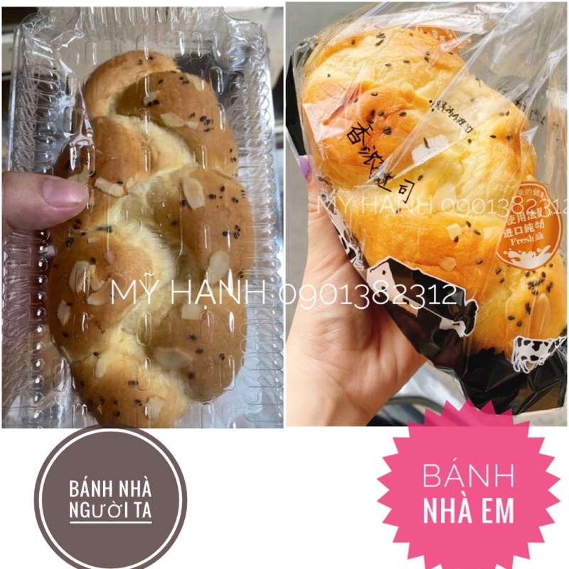 (TÂN BÌNH) Hỏa tốc Bánh Mì Hoa Cúc,Nho dừa,Chà bông, đậu xanh sầu riêng, Sandwich + Trà sữa phúc long + Trà đào