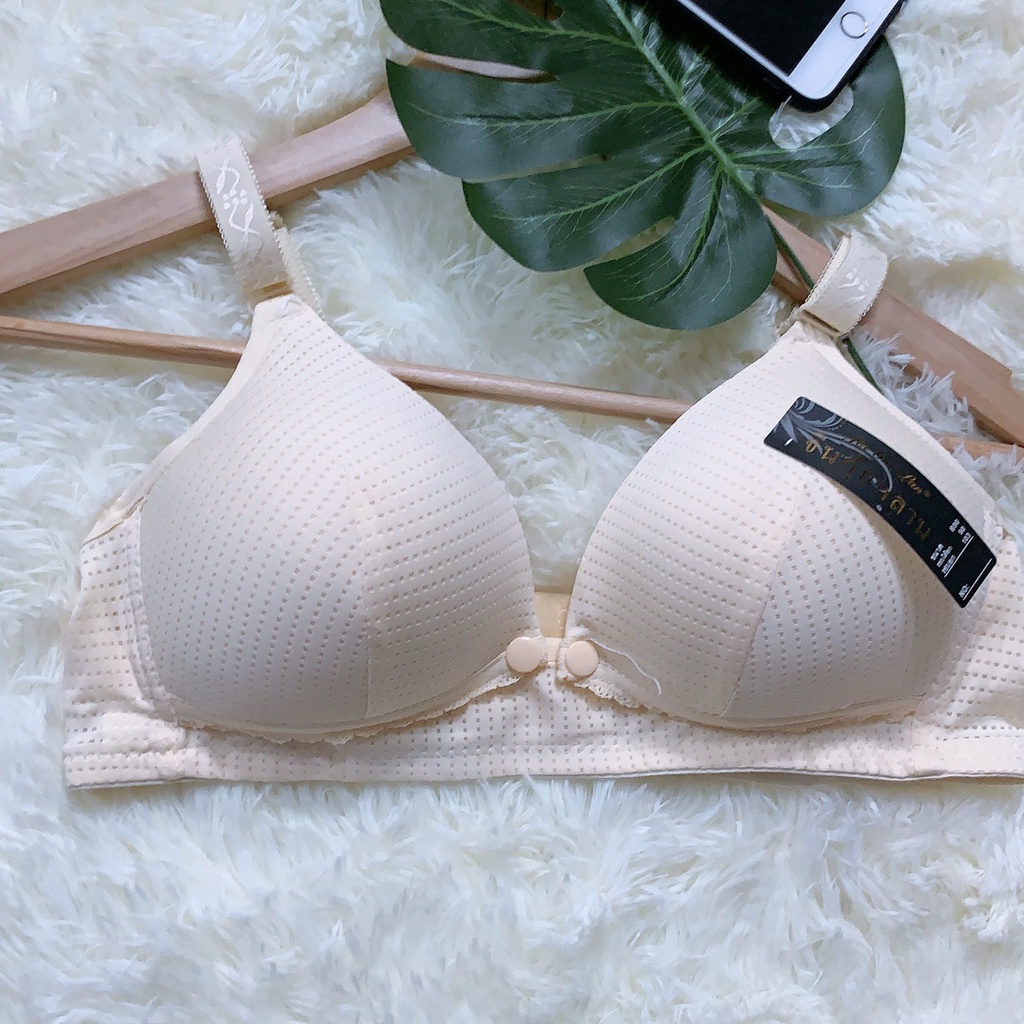 Áo lót bầu thông hơi - Áo ngực mở cúc ngang mặc sau sinh AL183