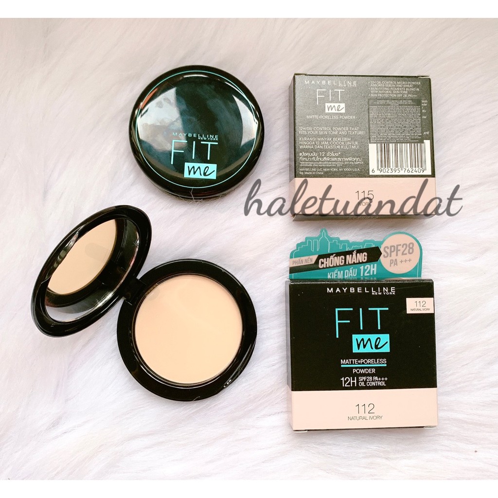 Phấn Phủ Mịn Nhẹ Kiềm Dầu Fit Me Matte+Poreless Powder 12H Maybelline New York 6g