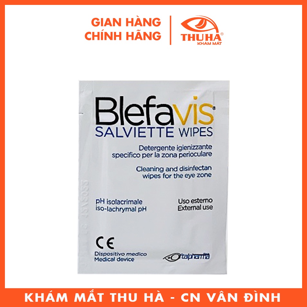 Miếng vệ sinh bờ mi Blefavis Wipes  - Chính hãng