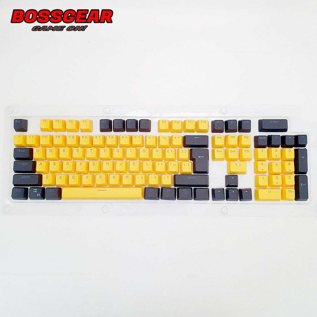 Bộ Keycap PBT 106 BG1-v2 Phím Double Shot Xuyên LED ( OEM Profile, Ansi layout )