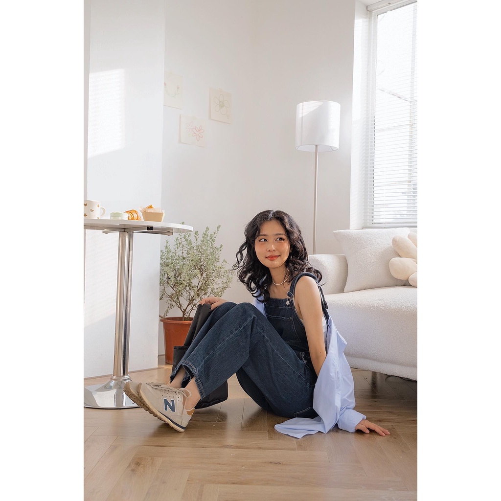 Yếm bò ống rộng Naked by V - Denim Overalls