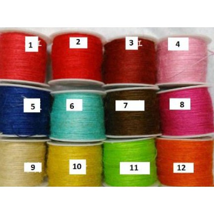 10 met dây thừng nhiều màu 1mm trang trí handmade làm thiệp, gói quà, dreamcatcher,......