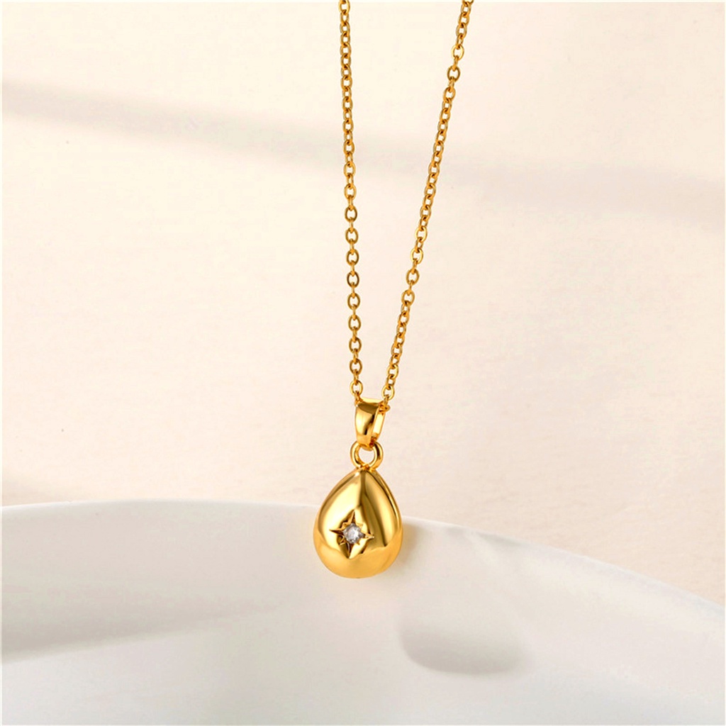 Vnox Vòng cổ Mặt Hình Học Đính Đá Zircon Lấp Lánh Dành Cho Nữ