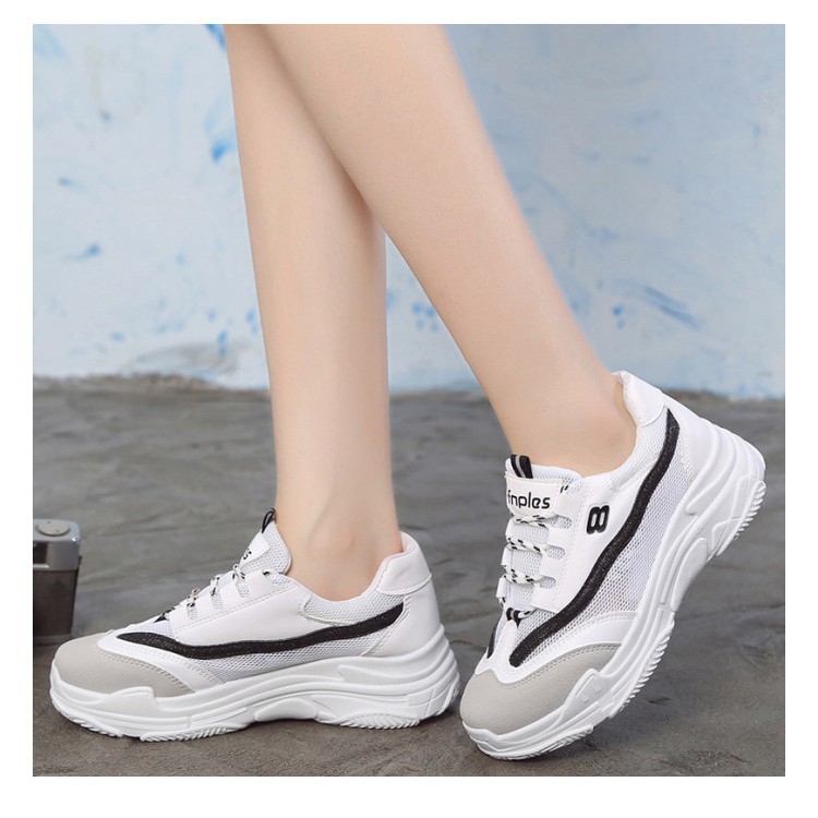 Giày sneaker nữ trắng số 8 huyền thoại cá tính thể thao (mã A077)