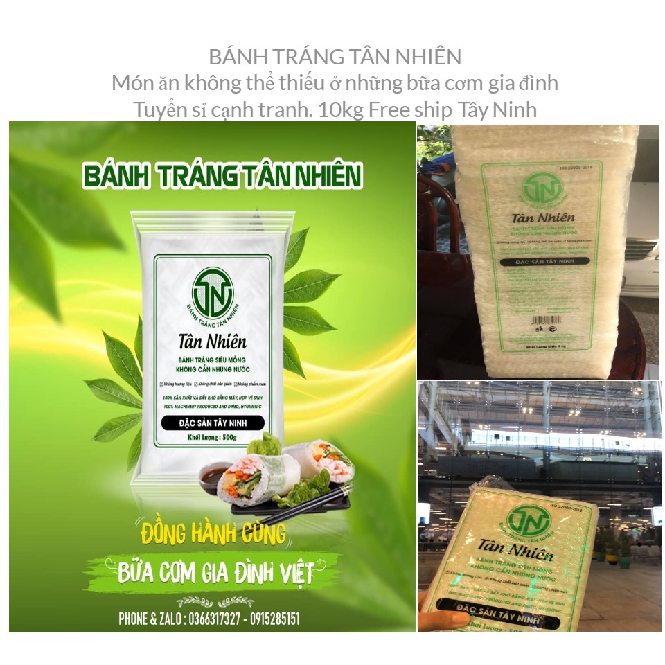 Tân Nhiên Bánh Tráng Rong Biển Tỏi Cháy- Đặc sản Tây Ninh – Bánh tráng siêu mỏng - Bánh Tráng Tân Nhiên