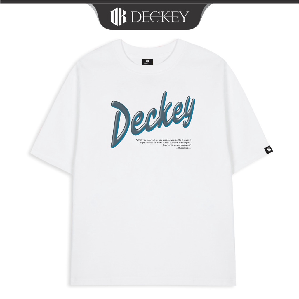 Áo Thun Cotton Unisex Nam Nữ Form Rộng Local Brand DECKEY BUBBLE SIGN