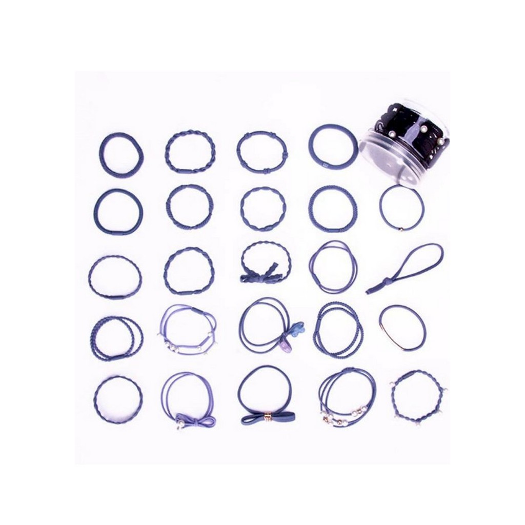 Sét 24 dây buộc tóc cao cấp xuất Nhật HD04