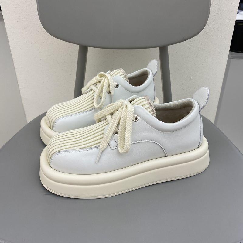 Giày Da Mũi Vuông Phong Cách Anh Quốc Thời Trang Cho Nữ 2022