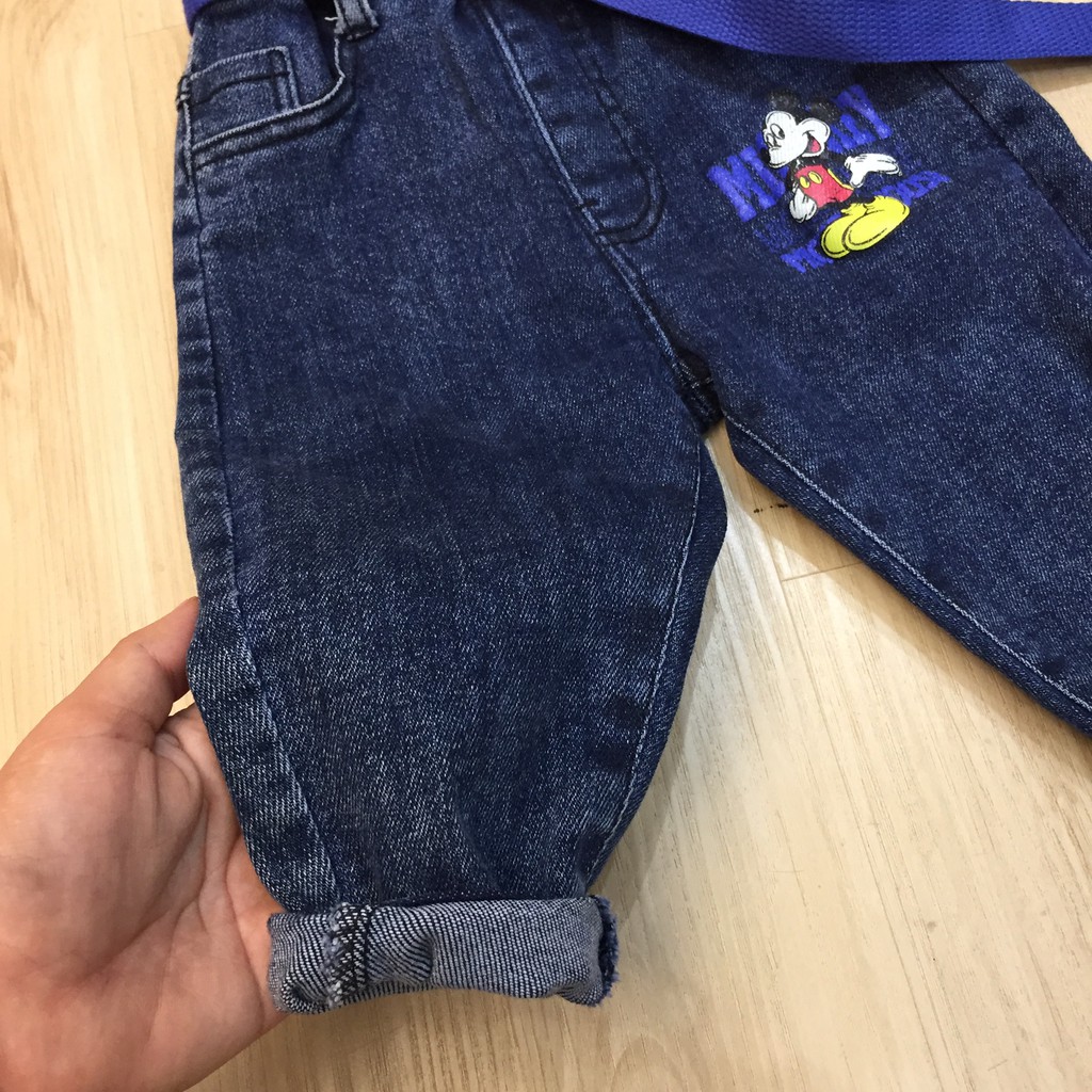 [HÀNG SALE] Quần Bò MicKy Cho Bé Trai 19-24kg