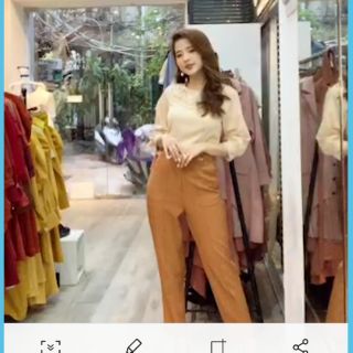 Quần oze xanh của cchat size L