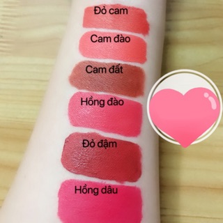 Son kem rossy 6 màu kèm phiếu bảo hành( giá tốt khi mua từ 2 son)