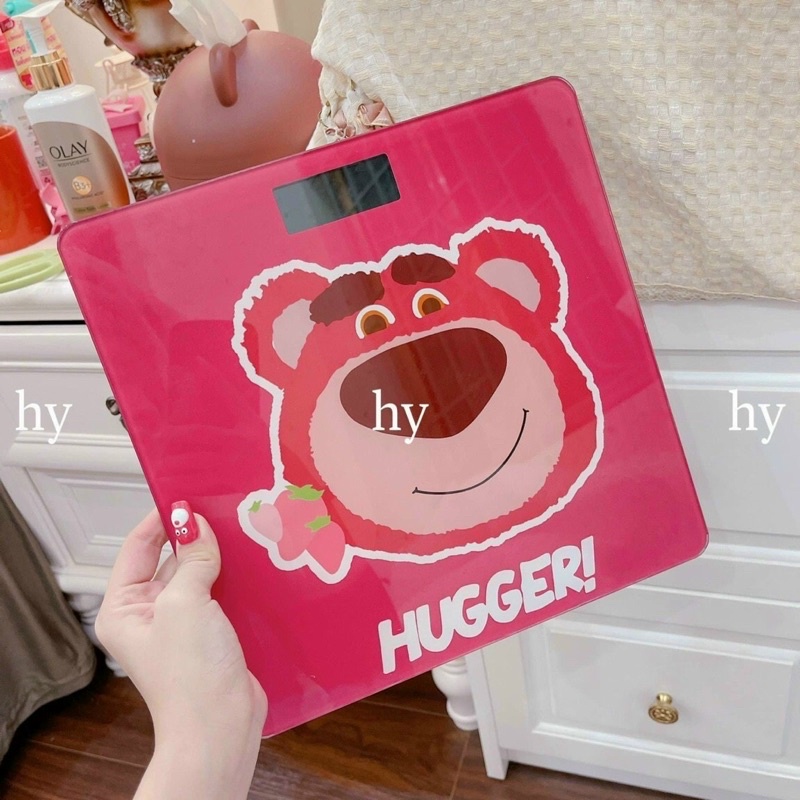 Cân điện tử kiểm tra sức khoẻ hình gấu dâu lotso hot hit