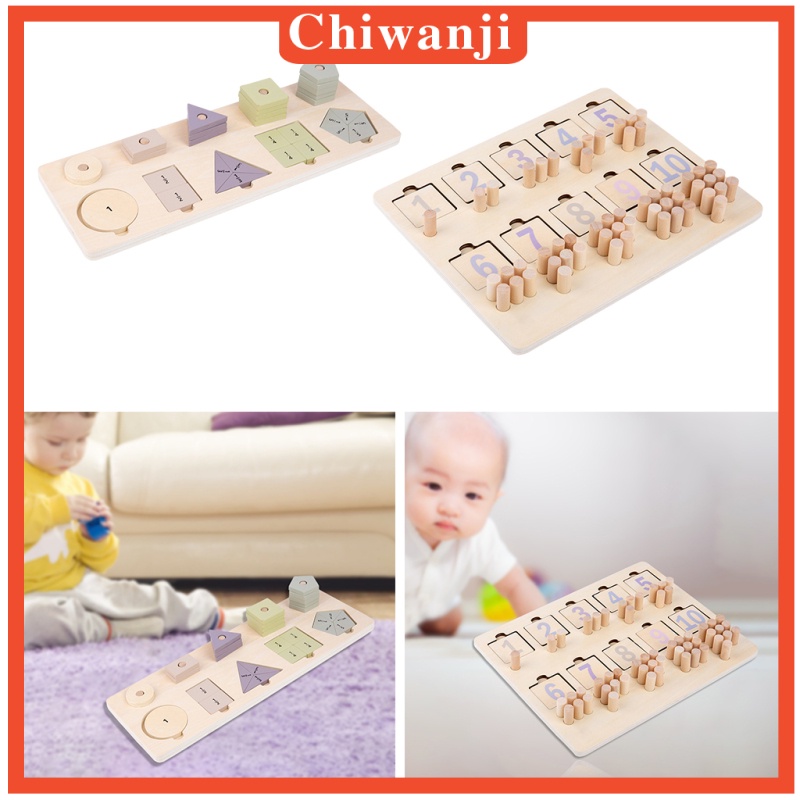 Bộ Đồ Chơi Tập Đếm Số Bằng Gỗ Cho Bé
