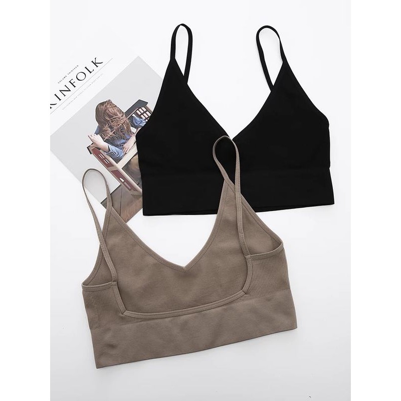 Áo Bra gân tăm lưng chữ U sang chảnh MS367