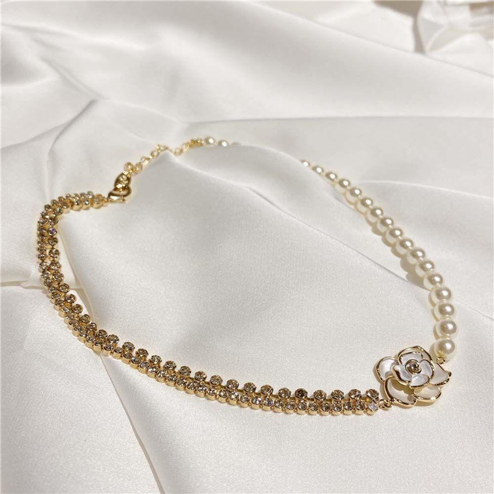 Vòng Cổ Choker Đính Hạt Phong Cách Vintage Thời Trang|Dây Chuyền Phong Cách Baroque Hàn Quốc