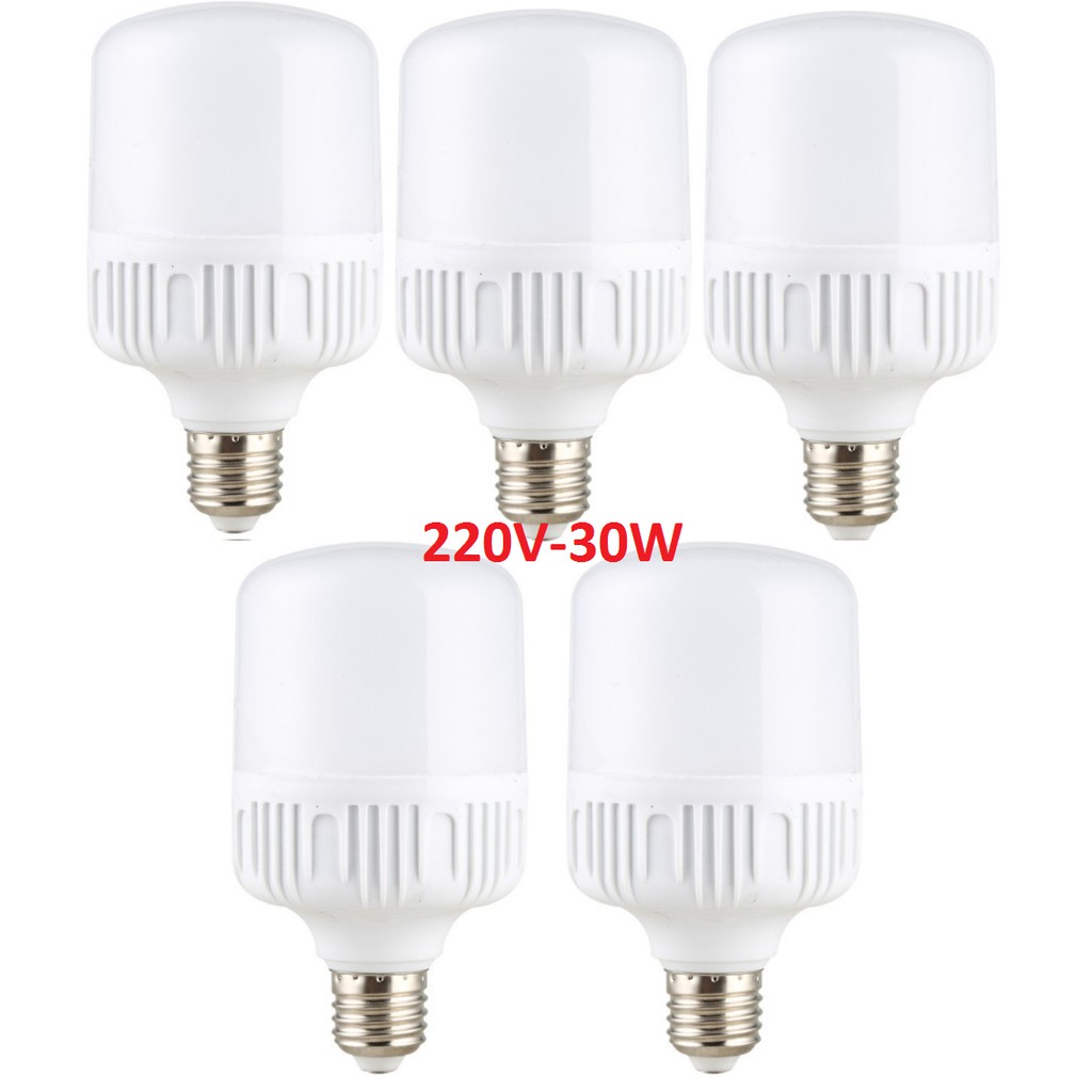 Combo 5 bóng led trụ 30w siêu sáng