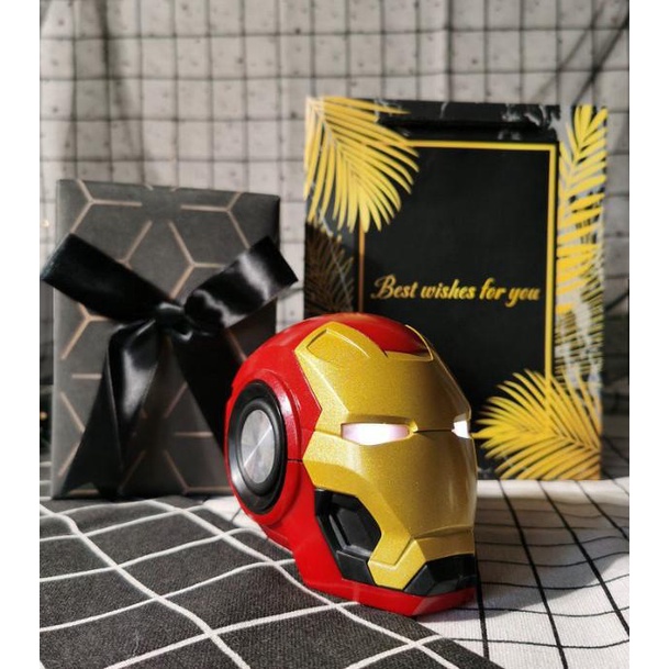 Loa Nghe Nhạc Bluetooth Iron Man Công Nghệ 5.0 Âm Thanh Vòm 6D Dùng Cho Điện Thoại Máy Tính Laptop, Loa trang trí Decor