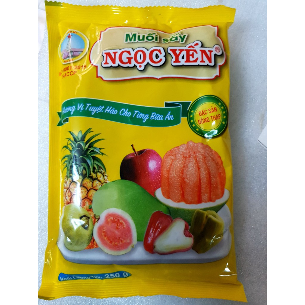 Muối sấy ngọc yến 250g chính hãng - muối chấm trái cây ngon - gia vị nấu ăn