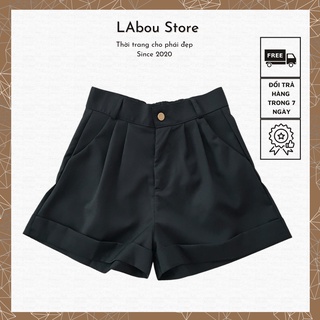 Quần short nữ ống rộng Quần đùi nữ mặc đi chơi mặc ở nhà chấ vải tuyết mưa TJO00