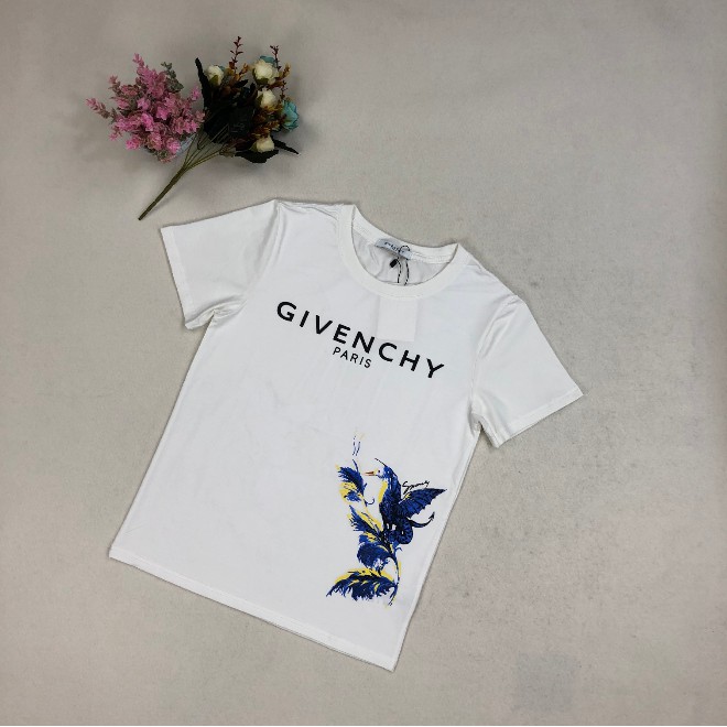 Áo Thun Cotton Ngắn Tay In Chữ Givenchy Thời Trang Cho Nam Và Nữ