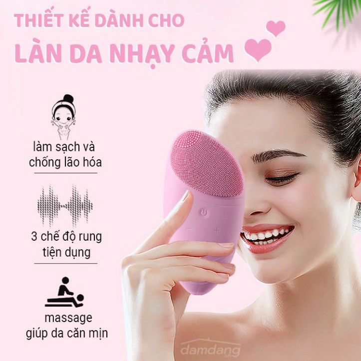 Máy Rửa Mặt Chính Hãng SONIC FACIAL CLEANSING STANDARD, Máy Rửa Mặt Bằng Sóng Âm