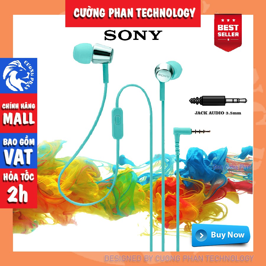 Tai Nghe Nhét Tai Có Mic Sony EX155AP |Chính Hãng Sony Việt Nam| Bảo Hành 12 Tháng Toàn Quốc