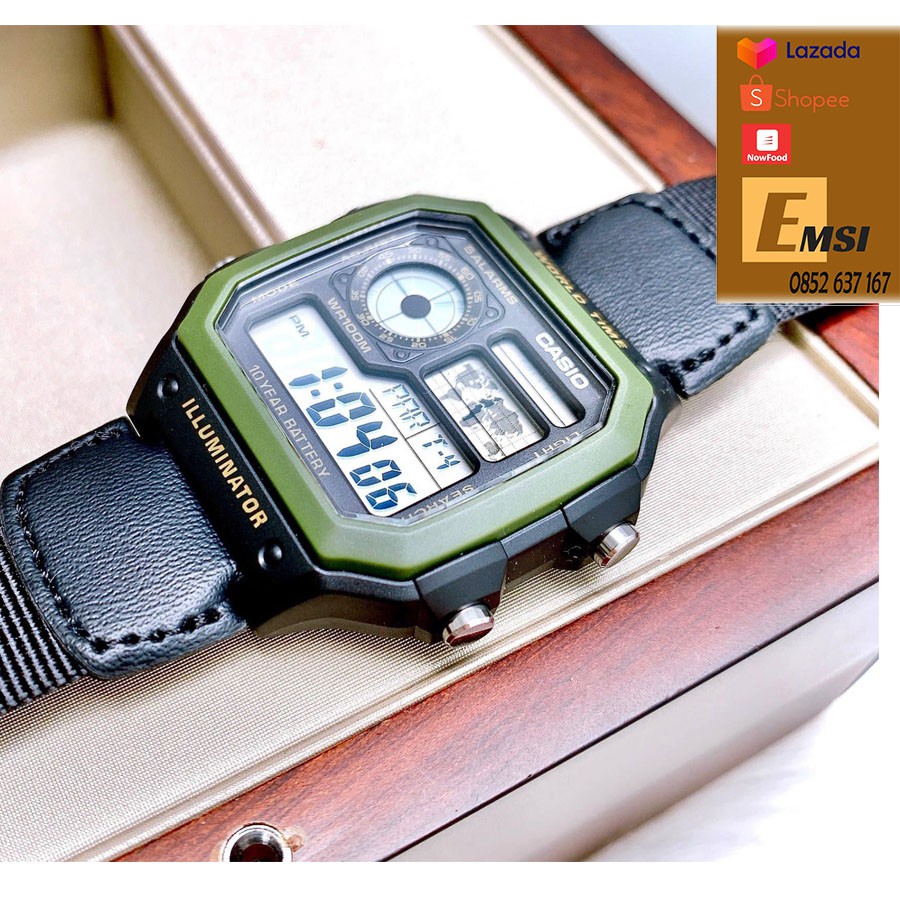 Đồng hồ Casio Nam AE-1200WHB-1BVDF