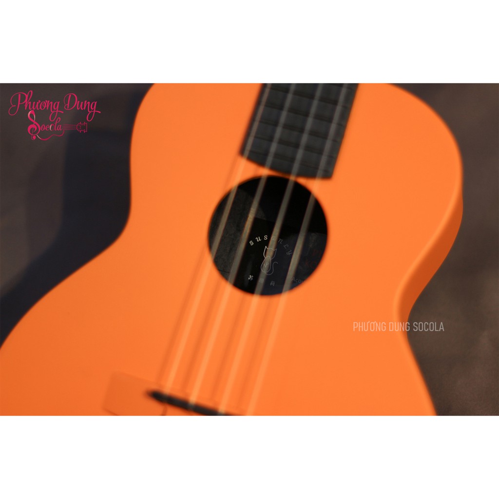 Đàn Ukulele Susanly Orange- size Concert 23inch - Gồm Full Phụ Kiện