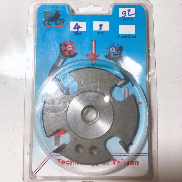 Lưỡi phay gỗ 4 cánh 8ly tròn