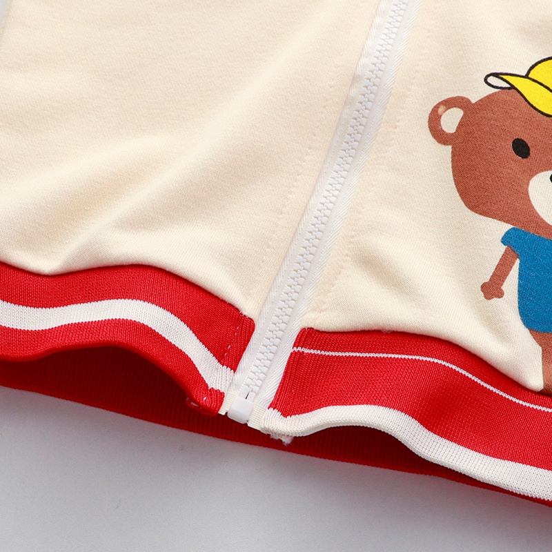 Áo Khoác Bóng Chày Bằng Vải Cotton Dễ Thương Cho Bé Trai 0-9 Tuổi