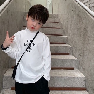 Áo thun cổ lọ dài tay cho bé trai phong cách Hàn Quốc từ 16kg đến 40kg thời trang trẻ em Dream House