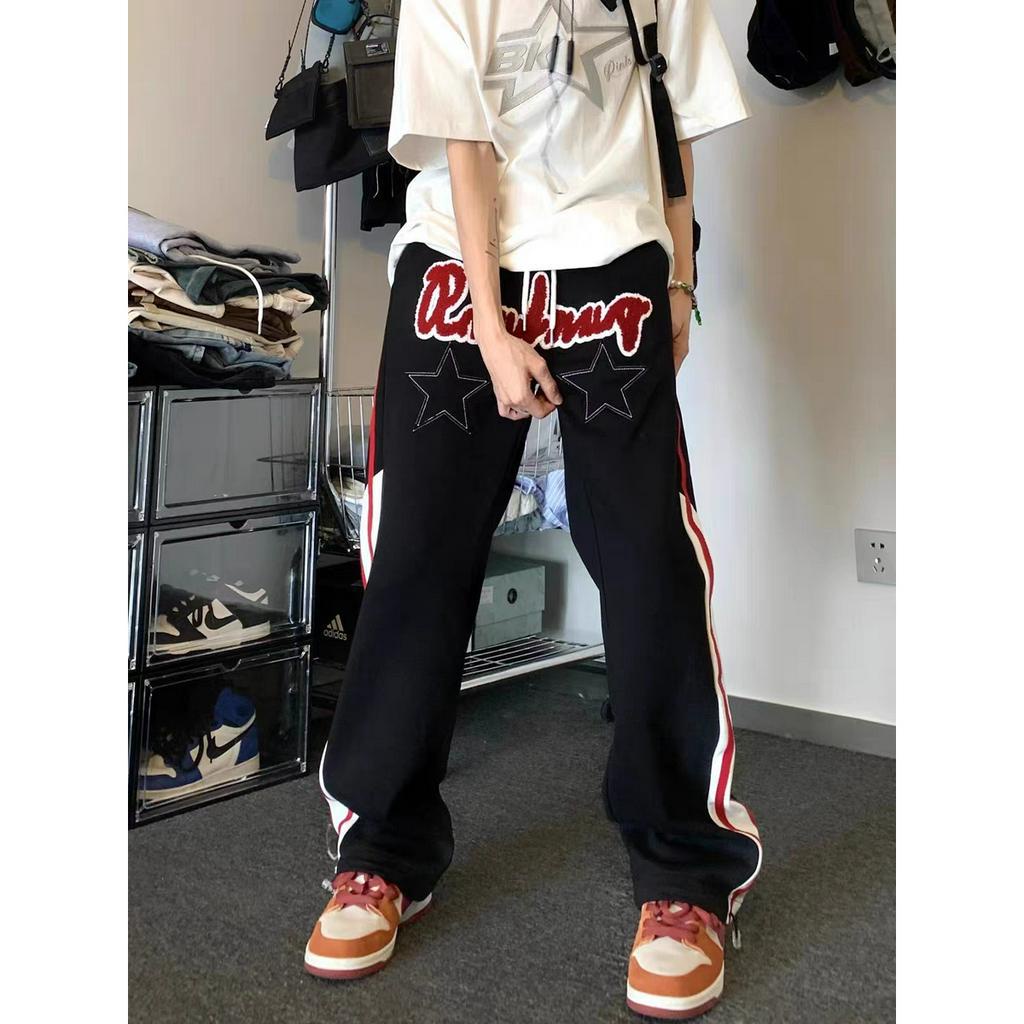 Quần Dài Dáng Rộng Phong Cách hip hop Đường Phố Thời Trang Cho Nam Và Nữ