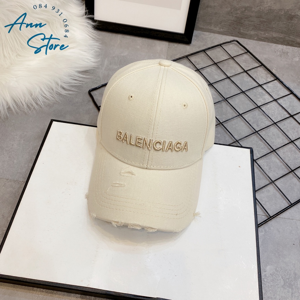 Mũ Lưỡi Trai Balenciaga 💖FREESHIP💖 Mũ Balenciaga Xước, Thêu Chữ Vàng, Form Cứng Cáp, Trẻ Trung, Phù hợp cả Nam và Nữ