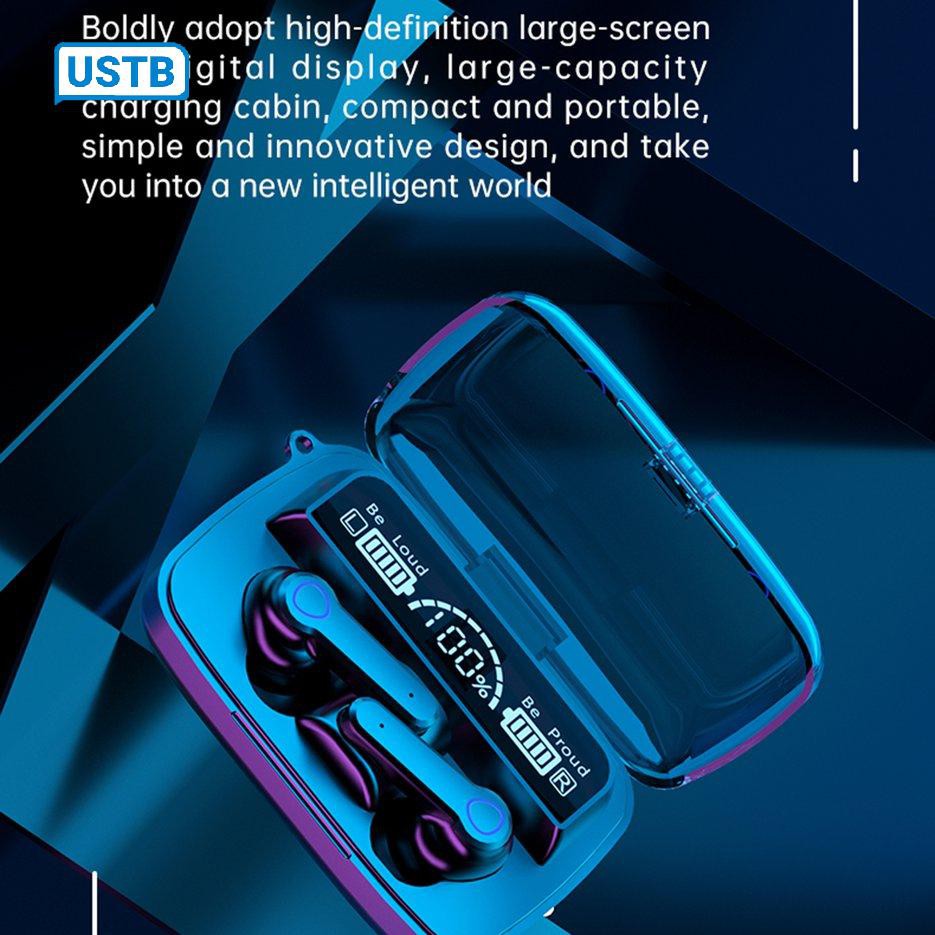 Tai nghe không dây Tws M19 / Bluetooth có đèn LED cảm ứng