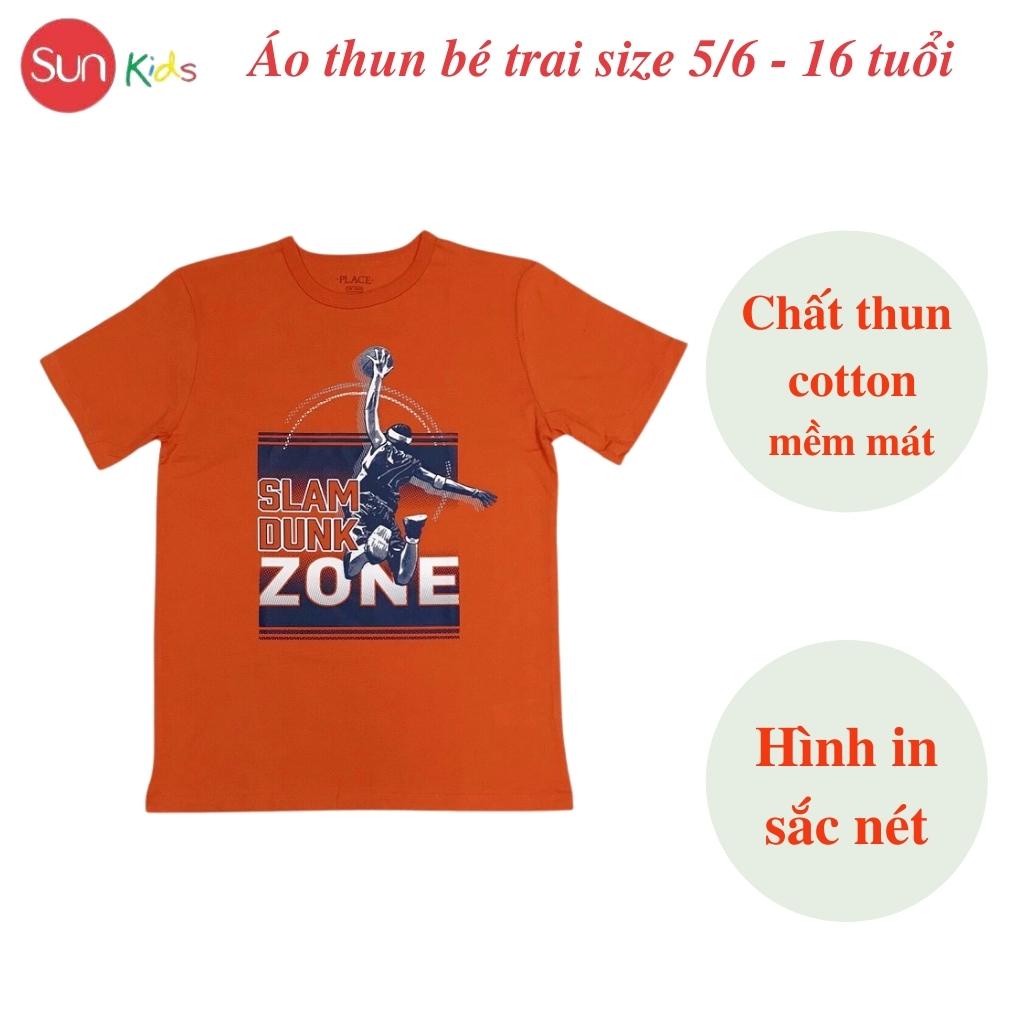 Áo thun bé trai xuất xịn, áo phông cho bé trai, chất cotton, size 5,6-16 tuổi,  - SUNKIDS