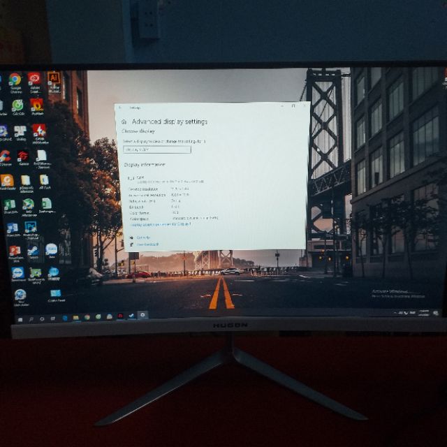 ( RẺ VÔ ĐỊCH ) Màn hình cong Hugon 24 inch mới full viền 75hz | BigBuy360 - bigbuy360.vn