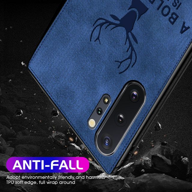 Ốp lưng Samsung Galaxy Note 10 Plus / Note 20 Ultra / S22 Ultra chống sốc vải đầu hươu cao cấp