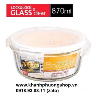 hộp thủy tinh lock&lock 870ml - hộp thủy tinh lock&lock